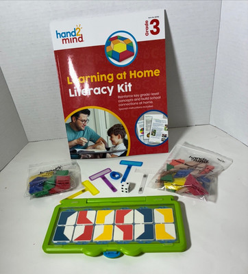 Hand2Mind Literacy 3rd grade learning at home kit with workbook Homeschool