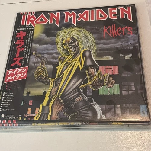 KILLERS IRON MAIDEN EMS 91016 Vinyl OBI JAPAN 1ST Press LP & Insert Ex.