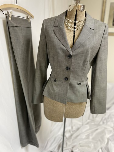 NEW Ann Taylor Pant Suit Size 8 Two Piece Set Fine Italian Fabric Full Length - Picture 17 of 24