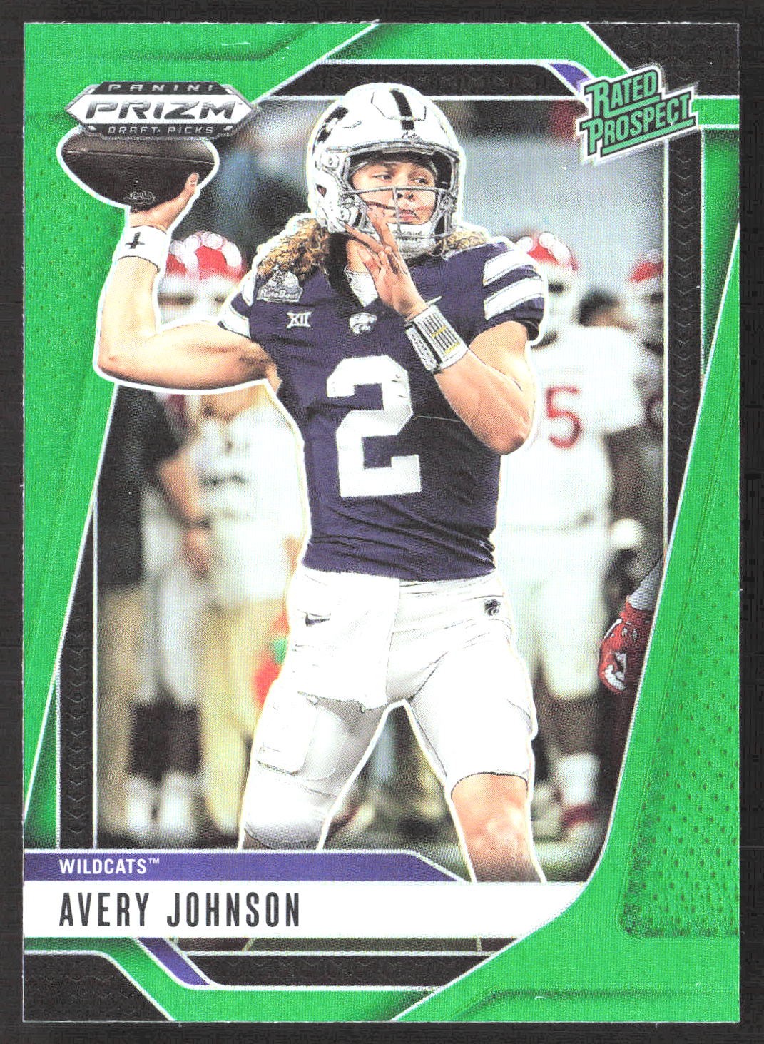 2025 Panini Prizm Draft Picks #29 Avery Johnson Prizms Green
