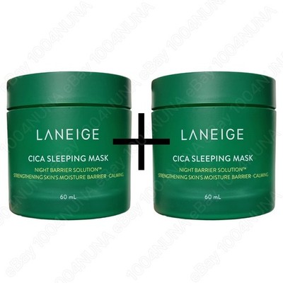 LANEIGE Cica Sleeping Mask 60ml x2 Madeca Calming Soothing Nourishing Hydrating