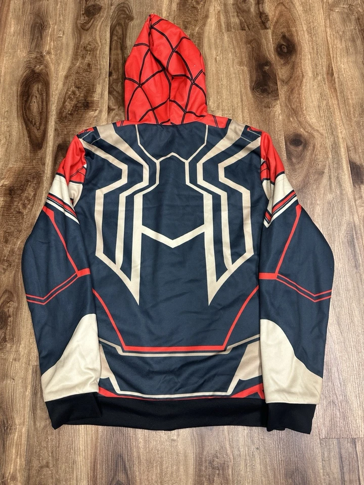 *RARE* Spider-Man No Way Home Cosplay Reversible Hoodie Costume Medium - Image 2 of 4