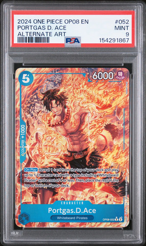 Portgas.D.Ace (Parallel) graded PSA 9 for sale on eBay
