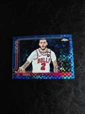 2025-25 Topps Chrome Basketball Lonzo Ball #38 Blue X-Fractor