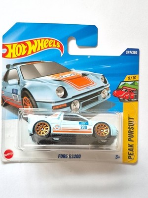 Hot Wheels: Ford RS 200 Rallye ''GULF'' NEU in OVP /  Versand: Karton + FLATRATE!