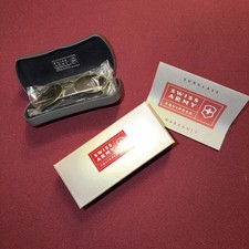 Vtg Swiss Army Sunglasses Tornado 26784 Anuique GoldTortoibe/Black/Brown NOS NEW