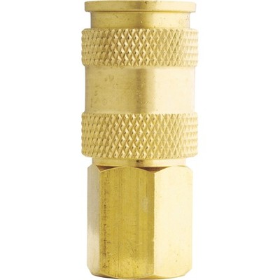 Milton V-Style Hi-Flo Coupler Body, Brass 3/8in. FNPT, Model# S766