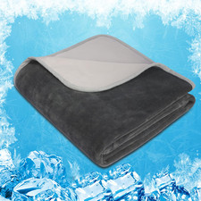 Cooling Throw Blanket - Gray, 59x79 Inch