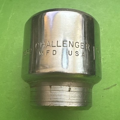 Challenger by Proto USA 12 Point 3/4'' Drive SAE Size 1-5/8'' Chrome Socket 1852
