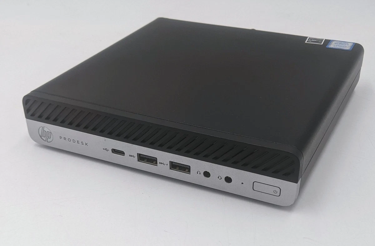 HP ProDesk 400 G4 Mini Desktop- 256GB SSD, 8GB RAM, Intel i5-8500T