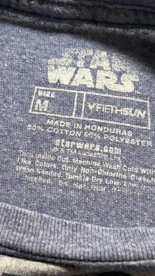 Star Wars Yoda three words of wisdom tshirt size M blue A2