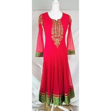 NWT Anarkali Salwar Kameez Embellished Formal Dress Gown Large Princess A Line