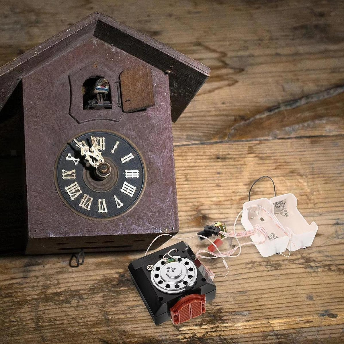 Cuckoo Wall Clock Movement Vintage Design Simple Clock Mechanism for DIY