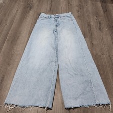 Universal Thread Light Blue Mid Rise Wide-Leg Denim Jeans Size 2