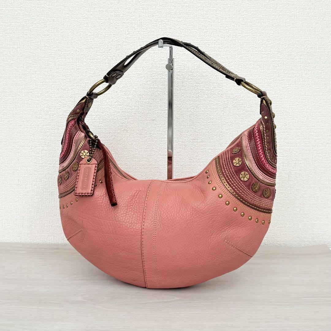 バッグ archive COACH SOHO HOBO BAG PINK Soho Hobo Bag - Coach - Leather - Pink