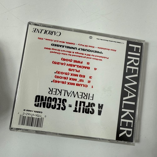 A SPLIT-SECOND - FIREWALKER CD 1990 Maxi Single 5 Tracks VG Condition