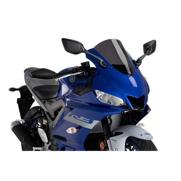 Puig R-RACER Windschutzscheibe Yamaha YZF-R3 2025 Dunkel Getont-image