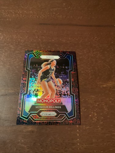 2024 Panini Monopoly Dallas Wings Player Monique Billings Red Icon Prizm Card - Picture 2 of 6