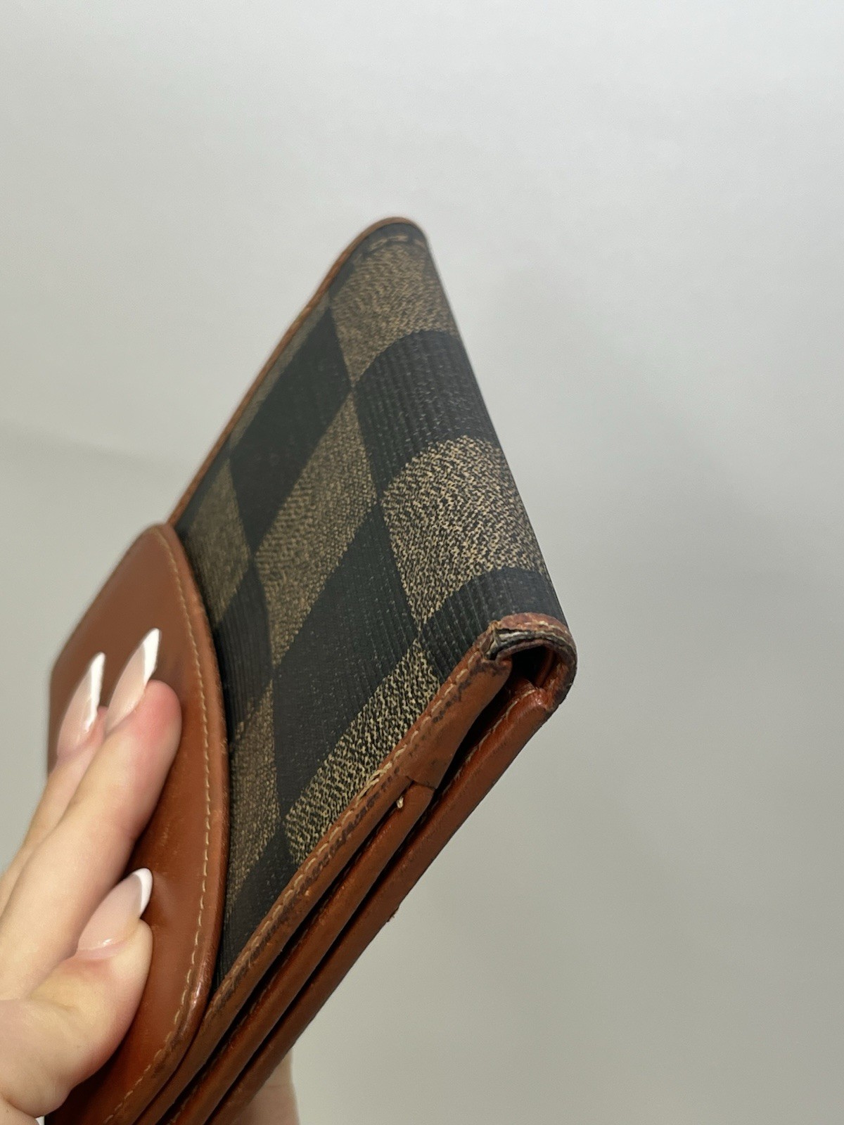 Authentic Vintage Fendi Pequin Check Bifold Wallet – 1980s/90s – Good image 8