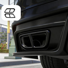 Steel Black Exhaust Muffler Decorative Cover Trim 2pcs For Honda Crv 2023-2026