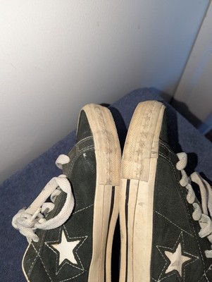 Vintage 90s Converse One Star Made In USA Mens Size 10 Green Suede