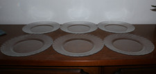 Vintage lot de 6 Assiettes Arcoroc  en verre