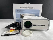Vizony DP04 White Portable Mini Video LCD Projector With User Manual