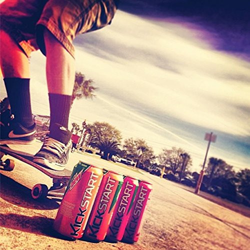 Paquete de 12 latas de 16 oz de jugo de cítricos de naranja energizante Mtn Dew Kickstart - Imagen 4 de 5