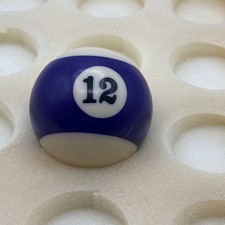 Billiard Pool Ball Replacement Standard 2 1/4 inch - Purple Stripe 12