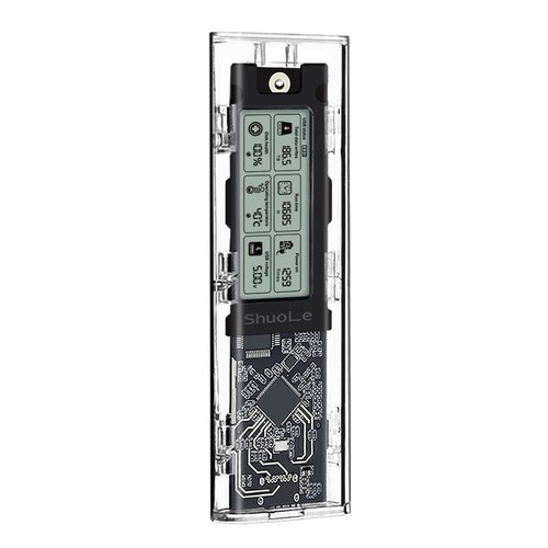 10Gbps M.2 NVME/NGFF Type-C SSD Adapter With LED Intelligent Digital Health - Afbeelding 7 van 16