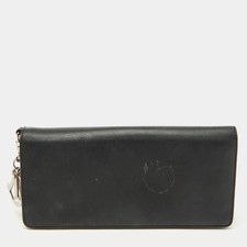 Portafoglio continentale Dior Diorissimo in pelle nera