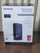 Netgear N600 WiFi Cable Modem Router C3700 802.11 Dual Band Gigabit In Box