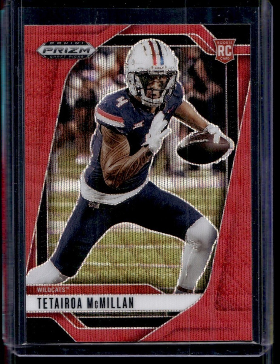 2025 Panini Prizm Draft Picks Red Wave Tetairoa McMillan RC