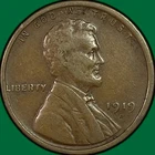 1919-D Lincoln Wheat Cent Very Fine VF Coin #40063