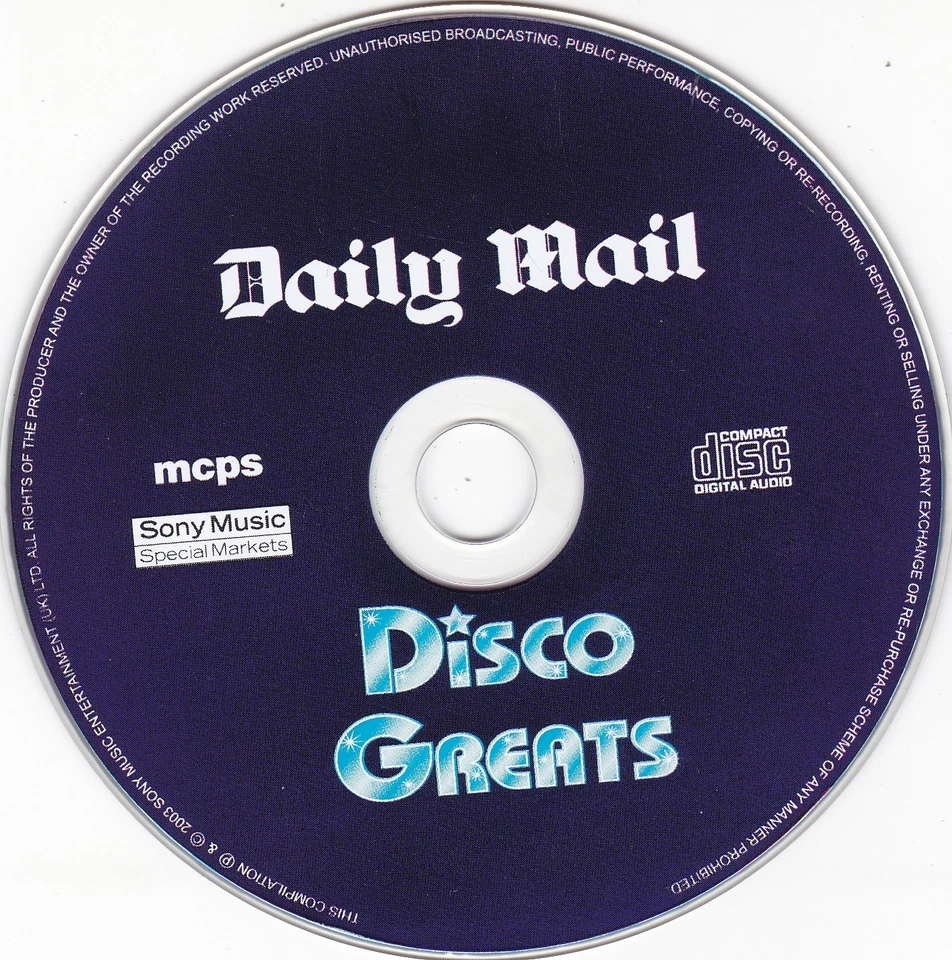 DISCO GREATS ( DAILY MAIL Newspaper 15 Track CD ) - Bild 3 von 3