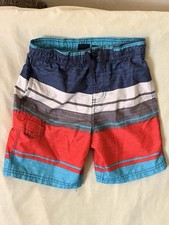 Kanu Surf Boys Avalon Quick Dry UPF 50 Beach Swim Trunk Size S 5/6 Blue/Red