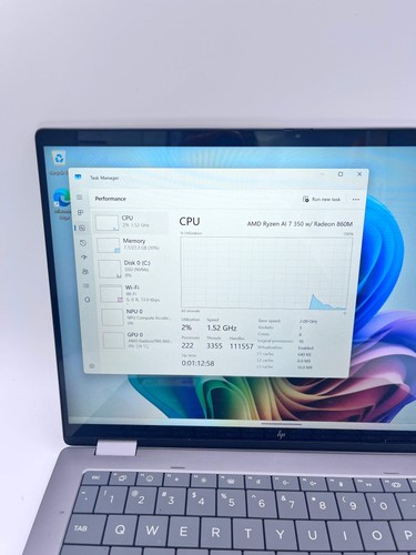 HP OmniBook X Flip 14" (14-fk0033dx) Ryzen AI 7 350 24GB 1TB Touch - Silver - Bild 2 von 13