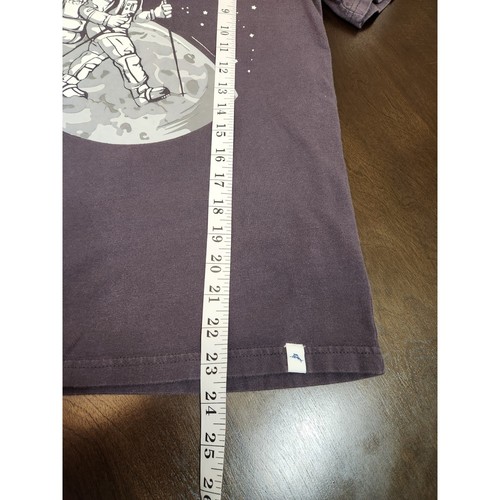 Tommy Bahama Astronaut Graphic Tee Space Moon Kid's T-Shirt Gray Size L - Picture 6 of 6
