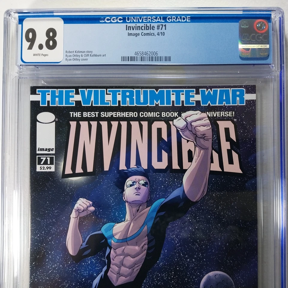 INVINCIBLE #71 CGC 9.8 Viltrumite War Part One, Top Pop, Low Census Image 2010 - Image 2 of 4