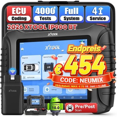 XTOOL IP900BT KFZ OBD2 Diagnosegerät Bidirectional Scanner ALL System ECU Coding