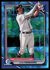 Jose Perdomo #BDC-200 - 2024 Bowman Draft Chrome Sapphire - Atlanta Braves