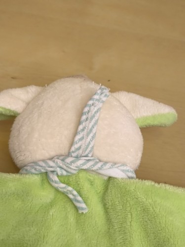 Schmusetuch Fashy Hase Esel Schaf grün beige little Stars Kuscheltuch Schnuffel - Bild 9 von 10