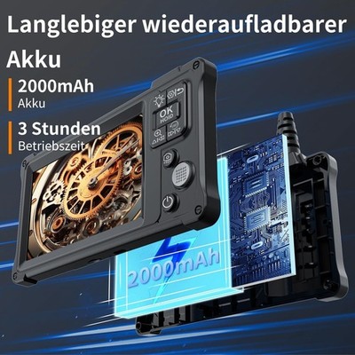 IP67 Wasserdichte Endoskopkamera  1920P HD Dual Lens,5,0 Zoll IPS,8mm,8+1 LED,5M