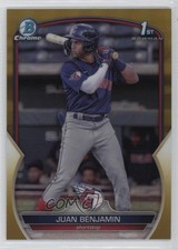 2023 Bowman Chrome Prospects Gold Refractor 10/50 Juan Benjamin #BCP-151 3hd