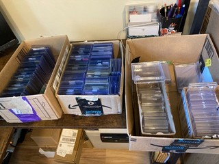 Top Loaders Card Holders Cases Used Mix Lot 35pt to 130pt 300 30 cases