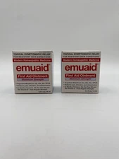 Emuaid Maximum Strength First Aid Ointment 14ml .5oz Lot of 2 EXP 3/26