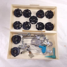 Vintage Montgomery Ward Sewing Box 12 Sewing Disc Cams and Parts