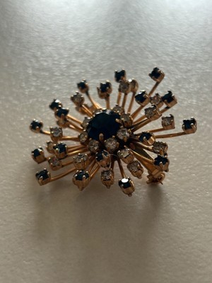 Broche Ancienne Plaquée Or - 4,5 Cm - Neuve Avec étiquette - Made In France