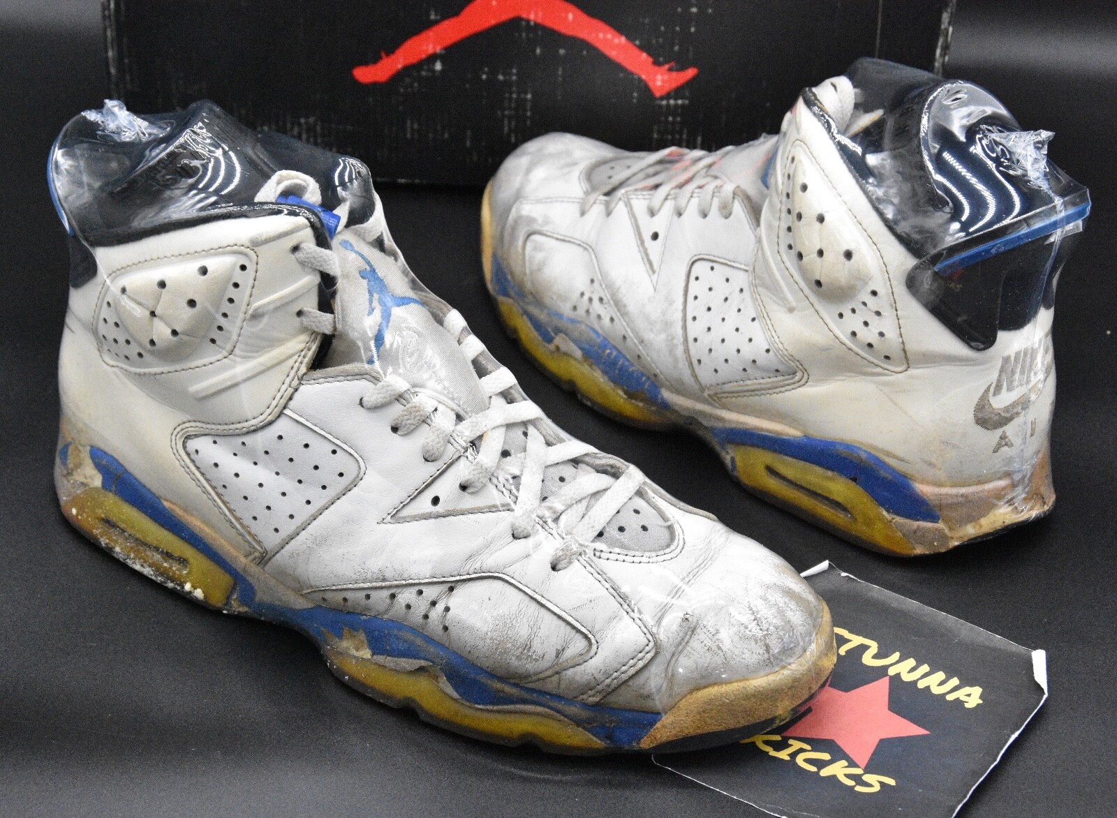RARE ORIGINAL 1991 Nike Air Jordan 6 SPORT BLUE size 12 unc bred db dmp metallic
