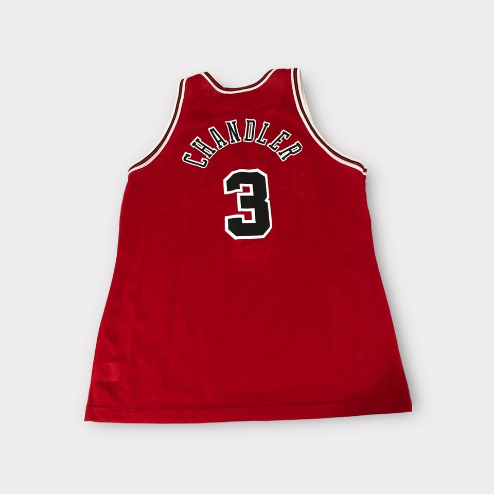 Vintage Red Champion Chicago Bulls Tyson Chandler Jersey Men's Size 44 L Large - Image 2 of 4